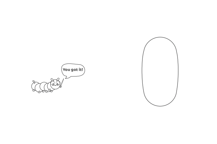 Étape 5 - Comment dessiner la lettre à bulle I - Blog d'activités pour enfants - texte : Vous l'avez compris !