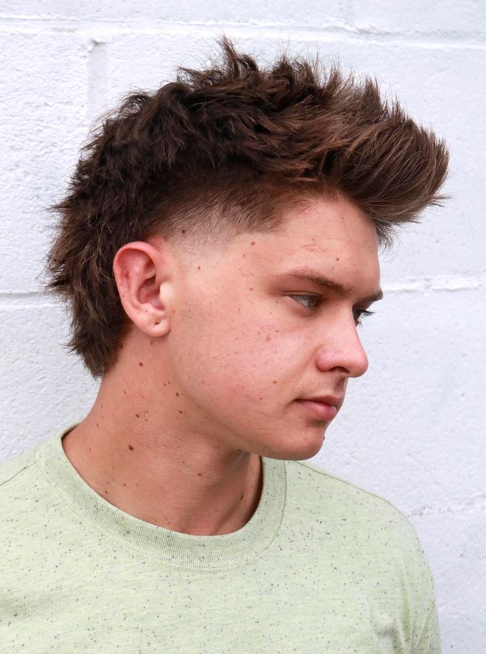 Coupe mulet Spiky Fade pour homme