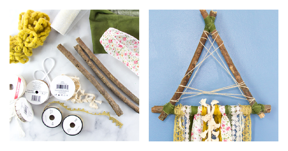 DIY Dreamcatcher-Inspired Tenture murale que les enfants peuvent faire