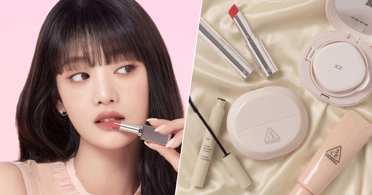 3CE Singapour : fard à paupières, teinte pour les lèvres Velvet, produits de maquillage, etc.