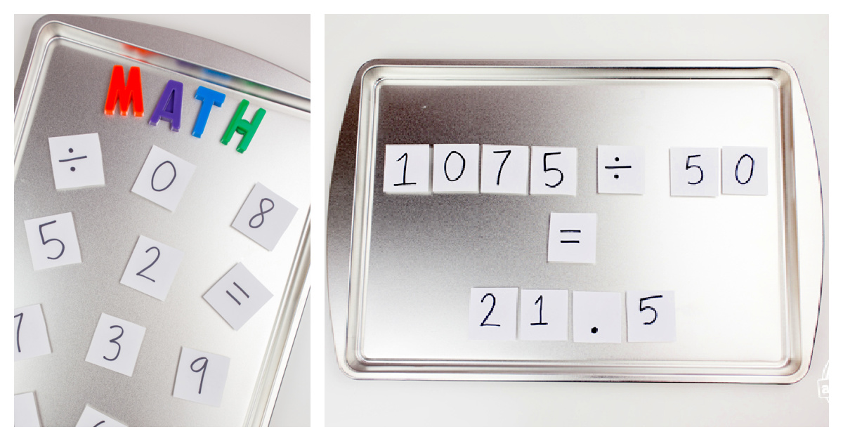 Créez un jeu de mathématiques à division longue à l'aide d'aimants