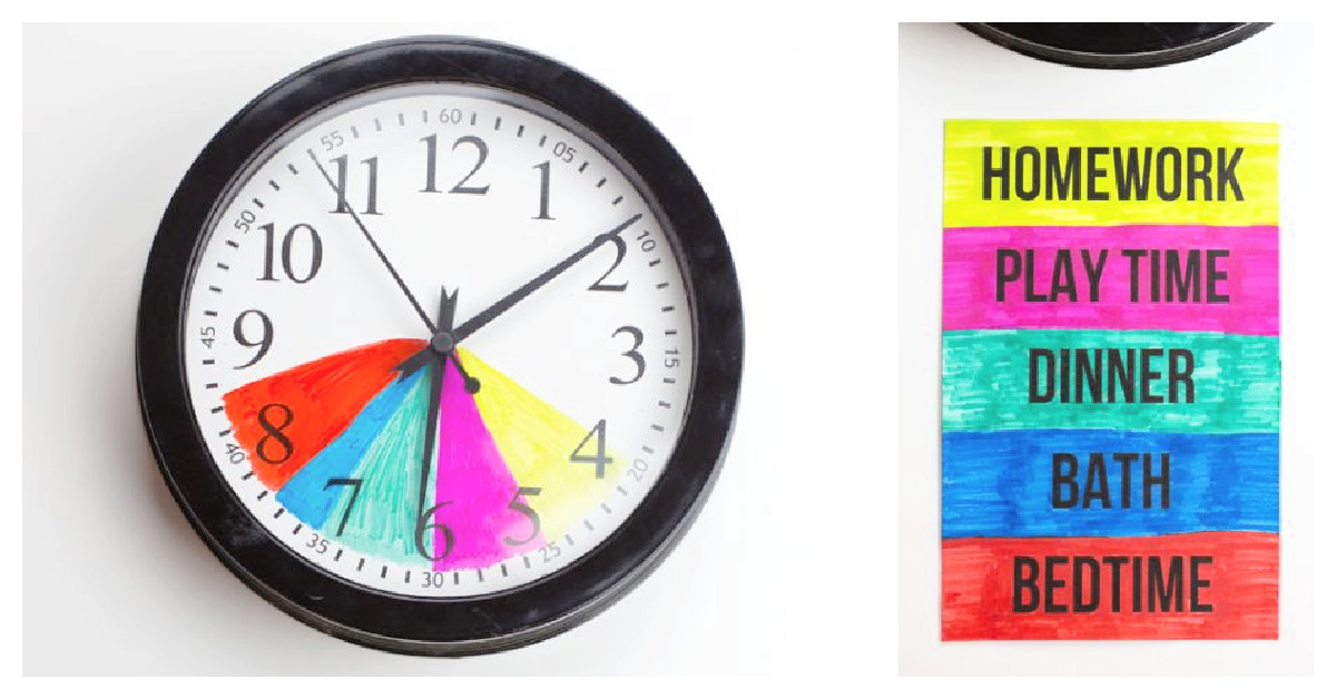 Cette horloge pour enfants pour la routine après l'école gardera les enfants à l'heure !