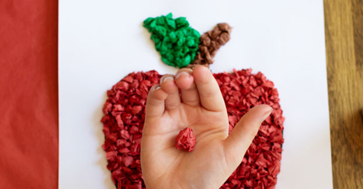 Mignon papier de soie Apple Craft avec modèle imprimable