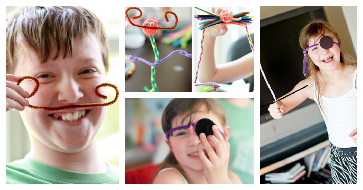 Silly Pretend Play avec Clever Pipe Cleaner Crafts