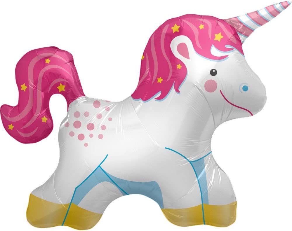 grand ballon en forme de licorne pour fête d'anniversaire