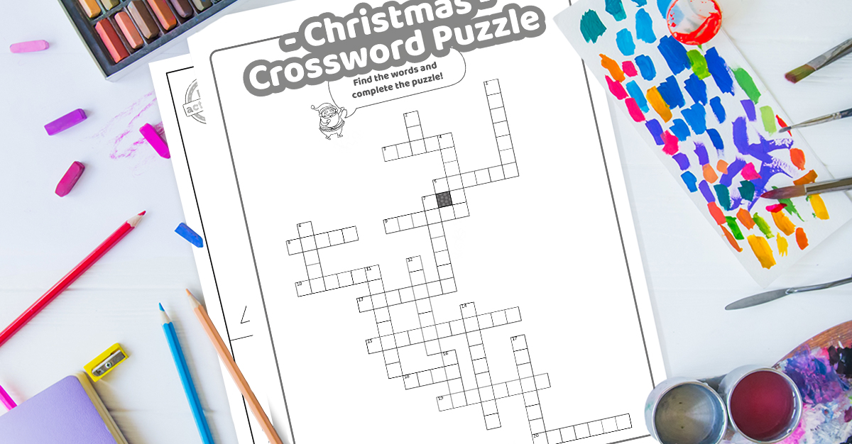 Mots croisés de Noël pour les enfants
