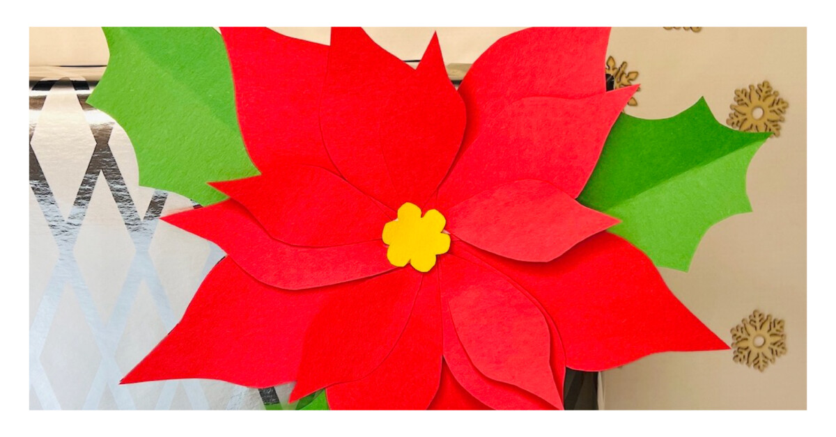 Faire un artisanat de Noël – Poinsettia Craft