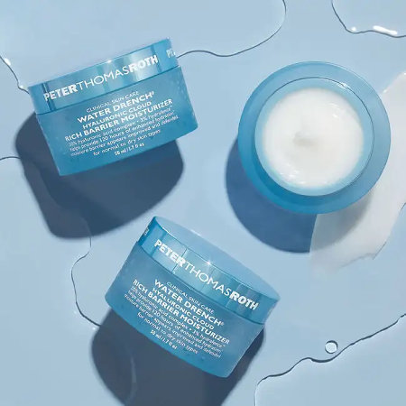 Peter Thomas Roth Water Drench Hyaluronic Cloud Rich Barrier Groupe hydratant Peter Thomas Roth Water Drench Hyaluronic Cloud Rich Barrier Moisturizer photo de groupe