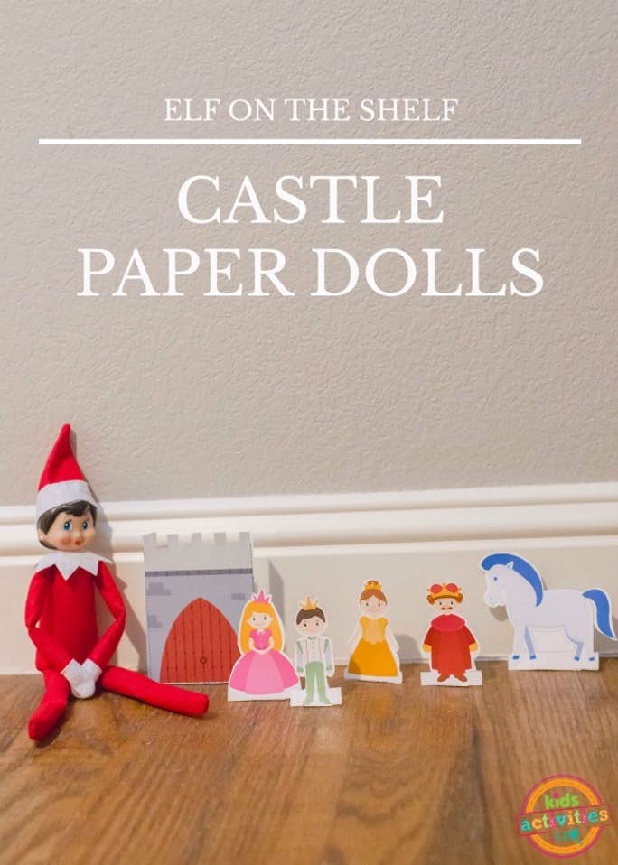 Poupées en papier Elfe sur l'étagère