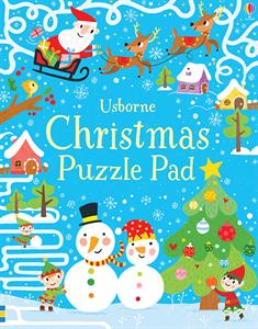 Couverture du livre Usborne Christmas Puzzle Pad