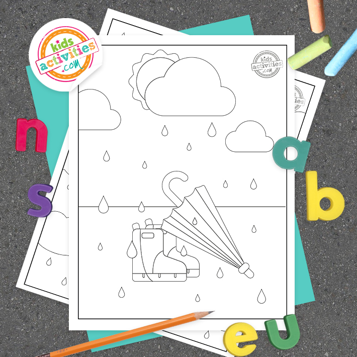 coloriages parapluie gratuits