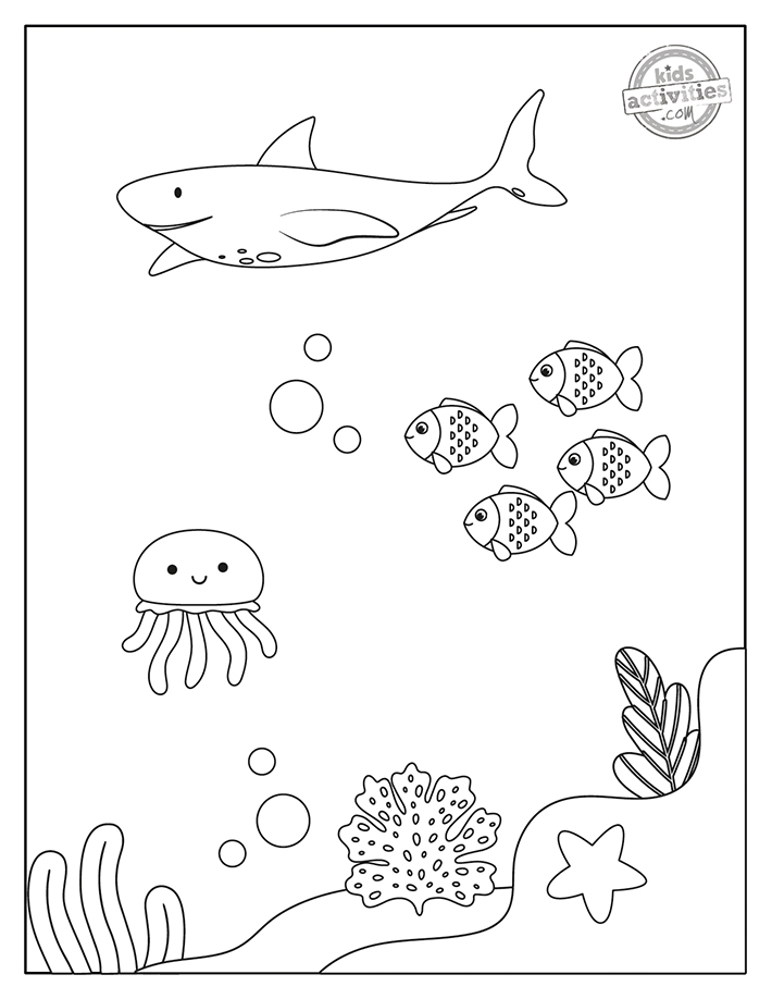 Coloriages Sous la Mer #1 Capture d'écran