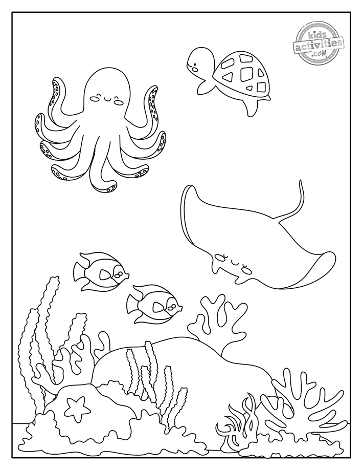 Coloriages sous la mer Capture d'écran #2