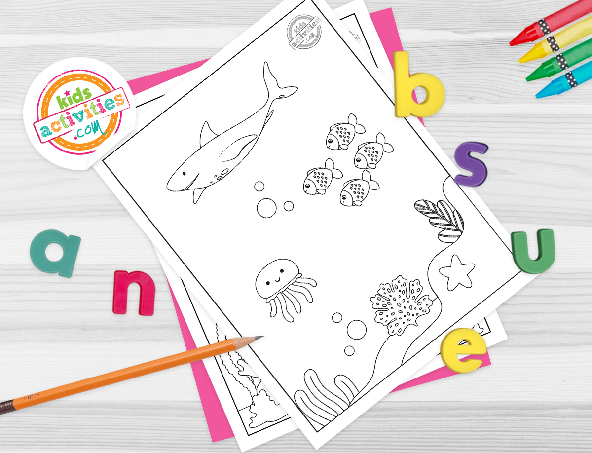Coloriages sous la mer à imprimer et à colorier