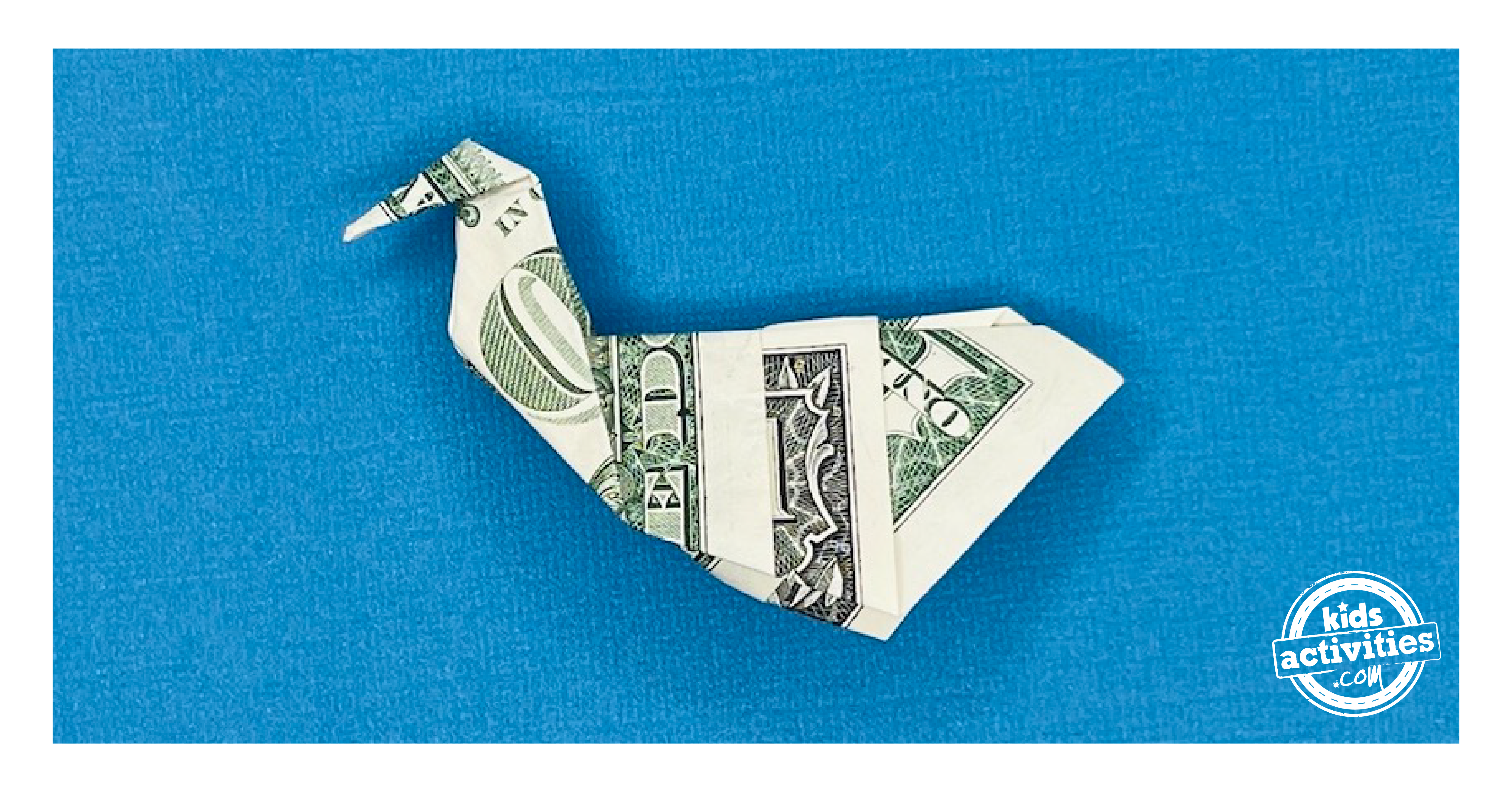 Origami Cygne Billet D'un Dollar Super Facile