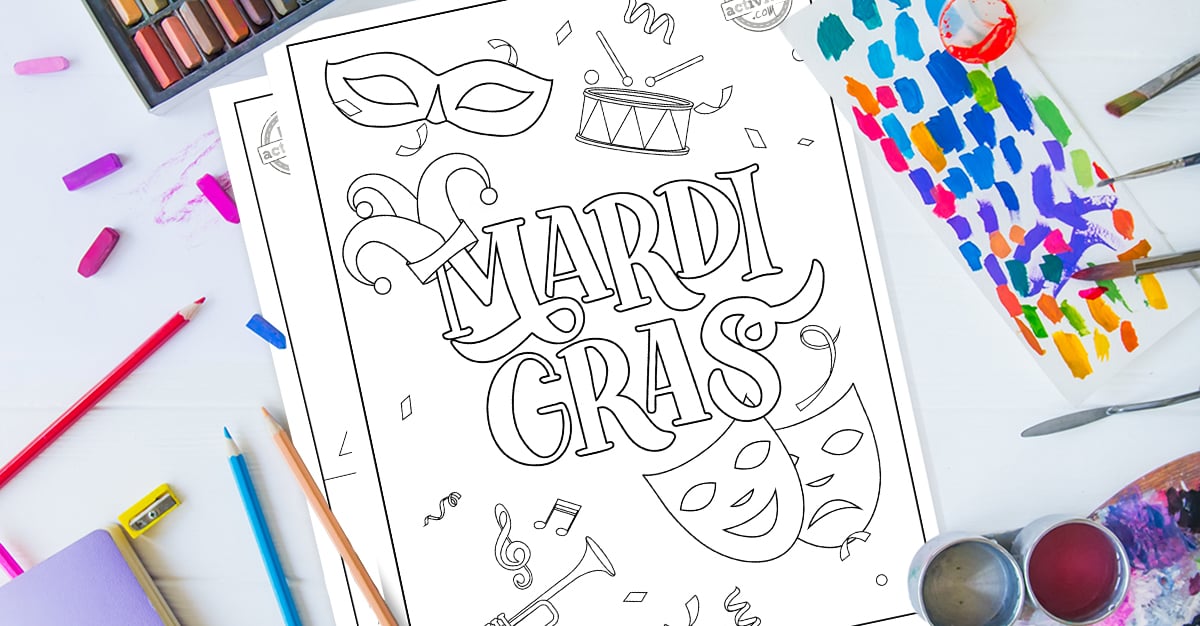 Coloriages festifs du Mardi Gras