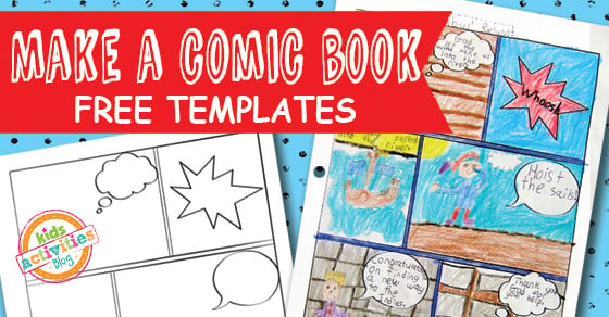 Modèles de bandes dessinées gratuits pour enfants imprimables