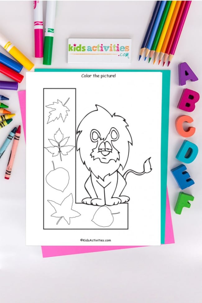 Coloriages lettre L