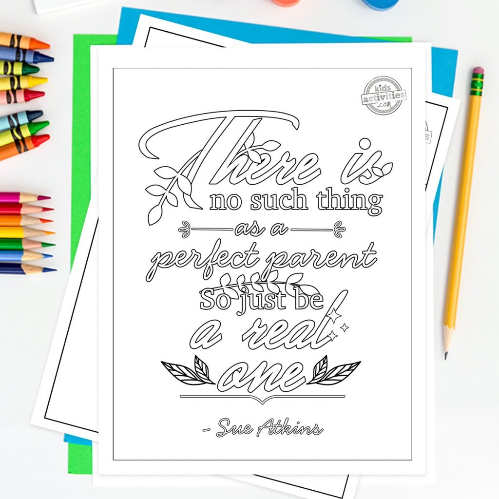 citations parentales pages à colorier pour adultes