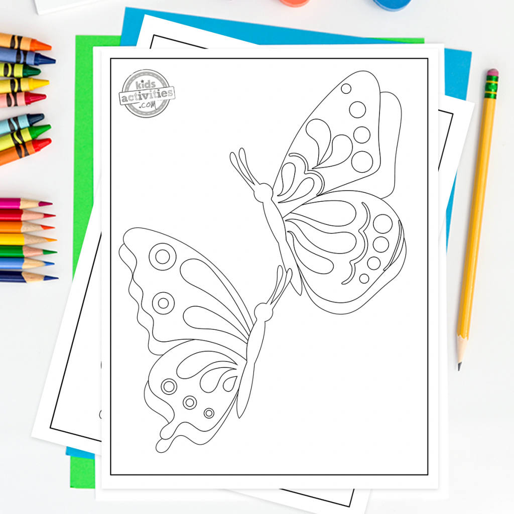coloriages de papillons pour la maternelle