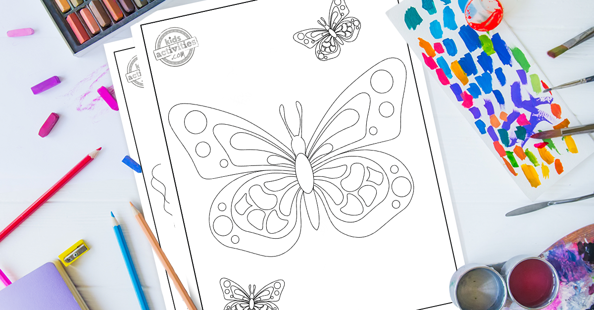 Belles pages à colorier de papillons imprimables gratuites