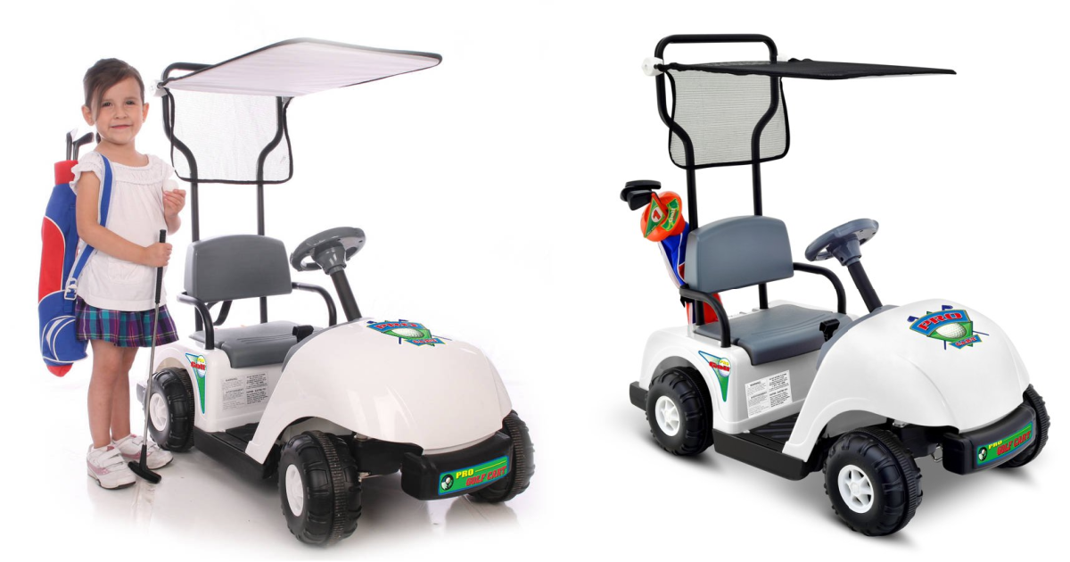 Vous pouvez offrir à vos enfants une voiturette de golf qui roule réellement