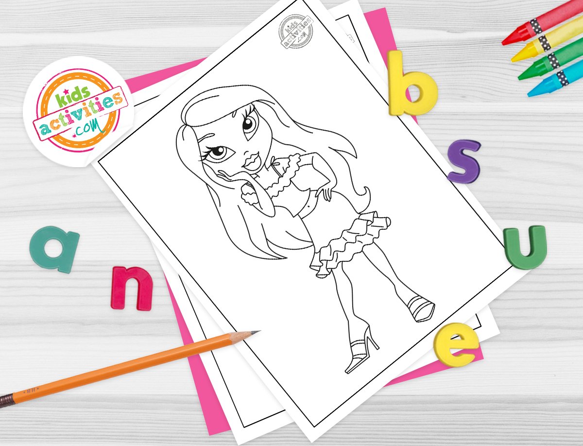Coloriages amusants de Bratz à colorier pour les enfants