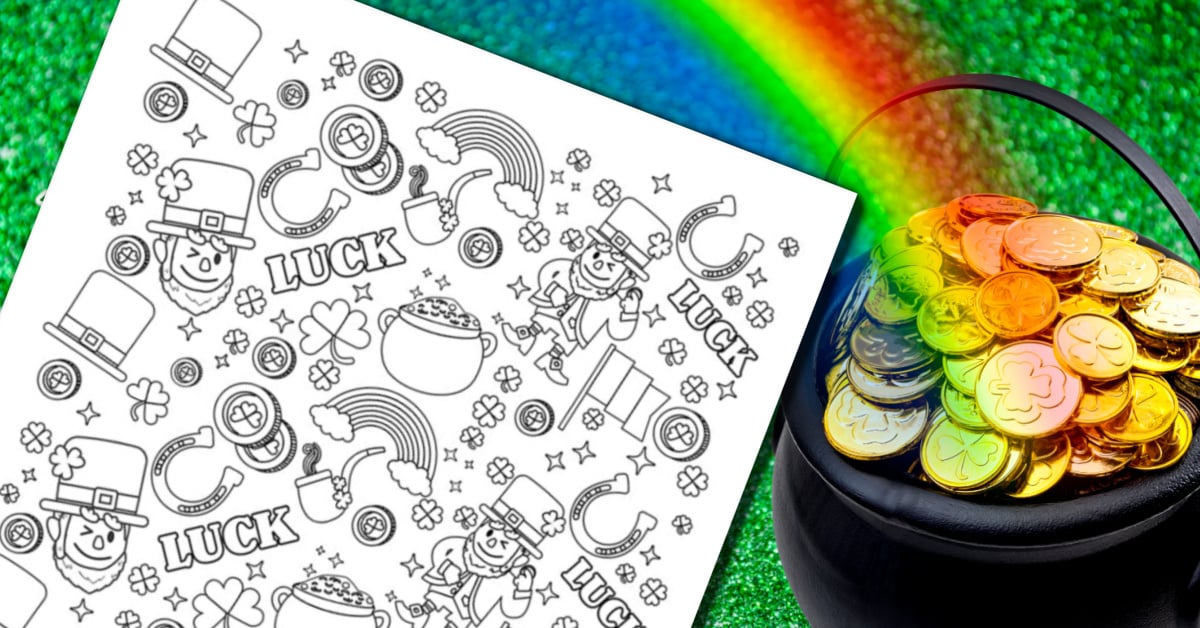 Coloriages de griffonnages de la Saint-Patrick