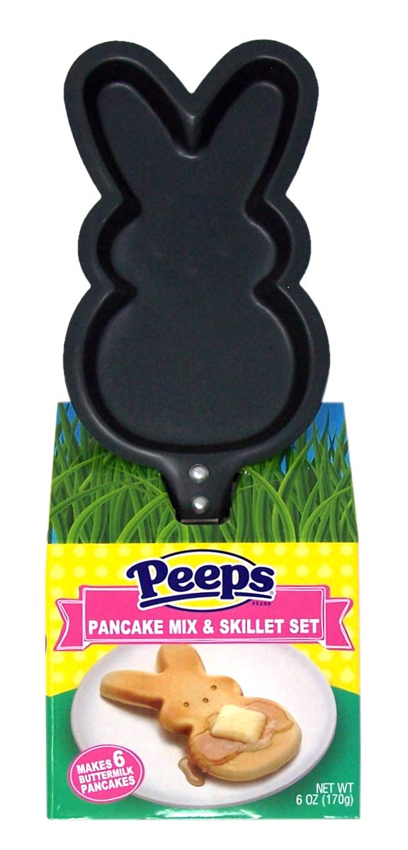 Poêle à crêpes Peeps Easter Bunny montrée avec boîte