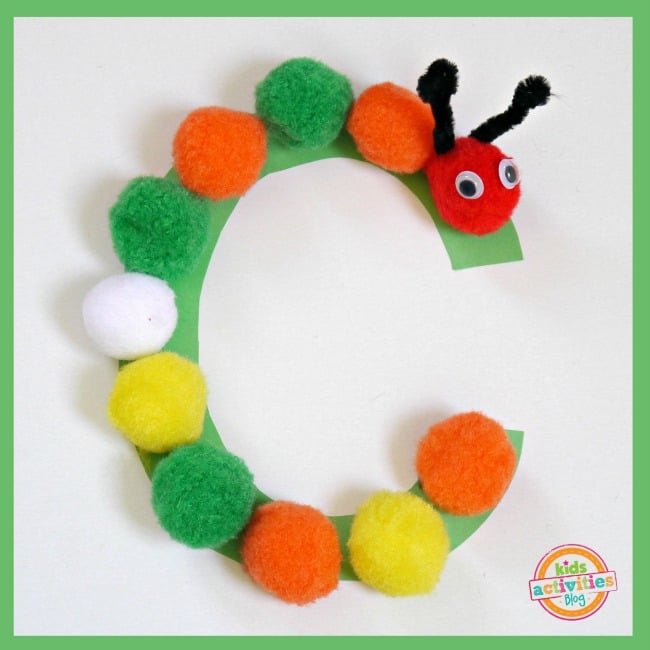 Lettre C Craft - Fini c est pour l'artisanat de lettre c préscolaire d'ange sur fond blanc - blog d'activités pour enfants