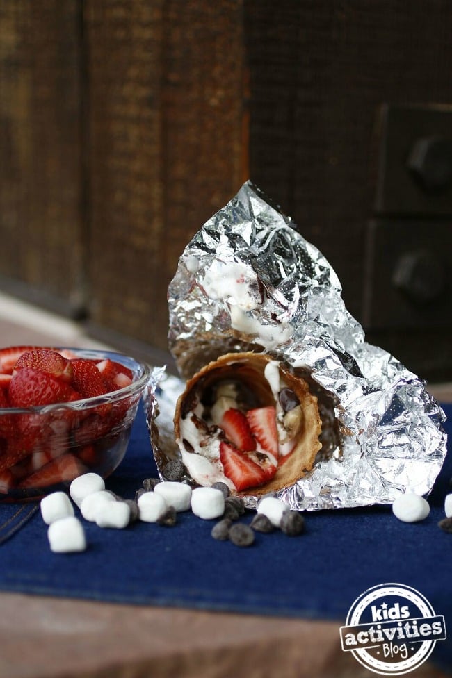 Recette facile de cornets de feu de camp