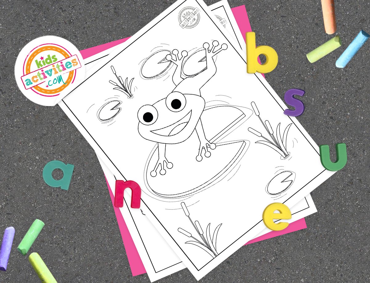 Coloriages de grenouille à imprimer gratuitement Hippity Hop
