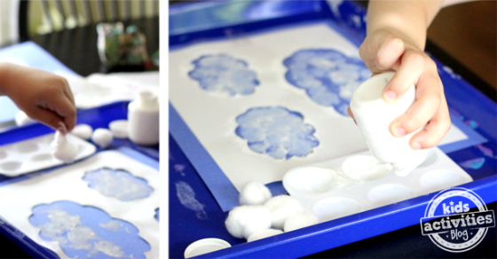 Artisanat cloud inspiré par Eric Carle