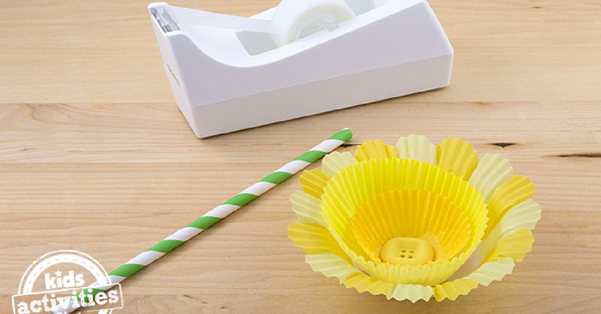 Joyeux Cupcake Liner Jonquilles Artisanat pour les enfants