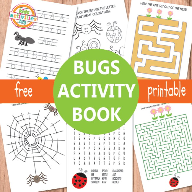 Feuilles d'activité sur les insectes imprimables gratuitement pour les enfants