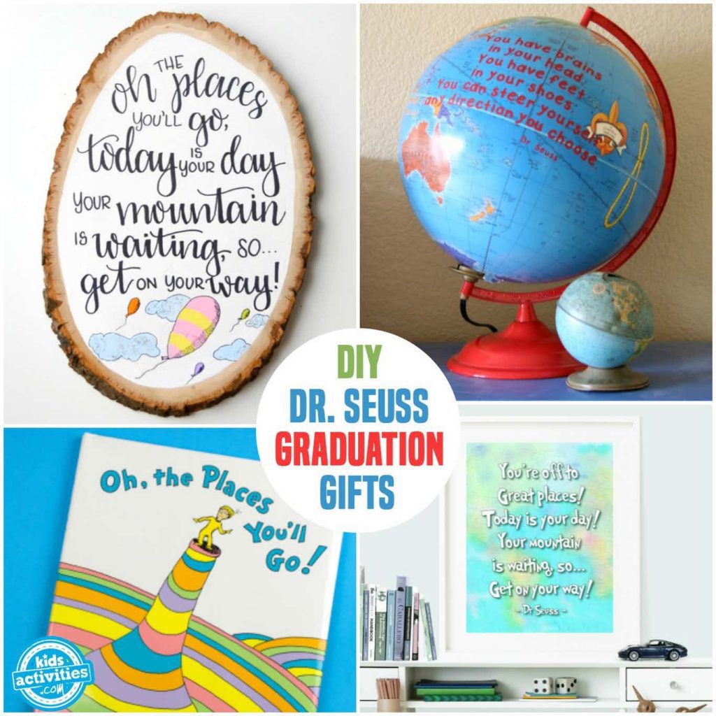 Superbes cadeaux de remise de diplôme que vous pouvez faire à la maison – plaque, gant, Dr Seuss, art mural – blog d'activités pour enfants