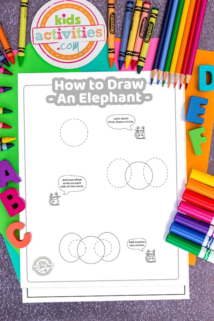 tutoriel de dessin d'éléphant