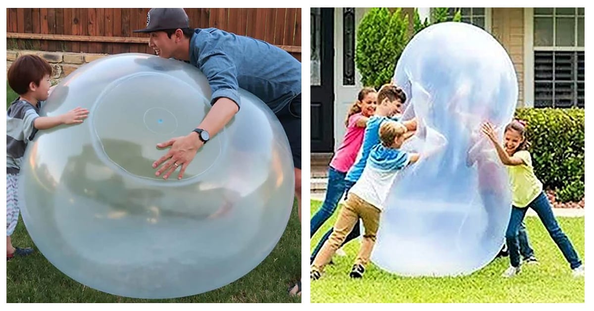 Ces boules à bulles géantes peuvent être remplies d'air ou d'eau et vous savez que vos enfants en ont besoin