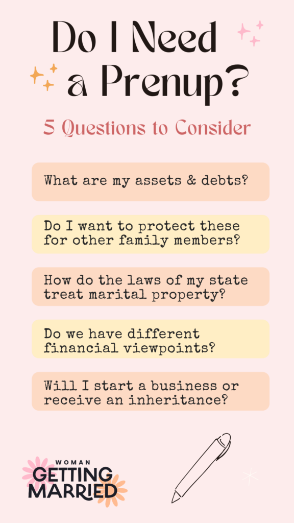 questions prénuptiales