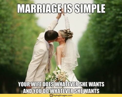 Mèmes de mariage Ce qu'elle veut