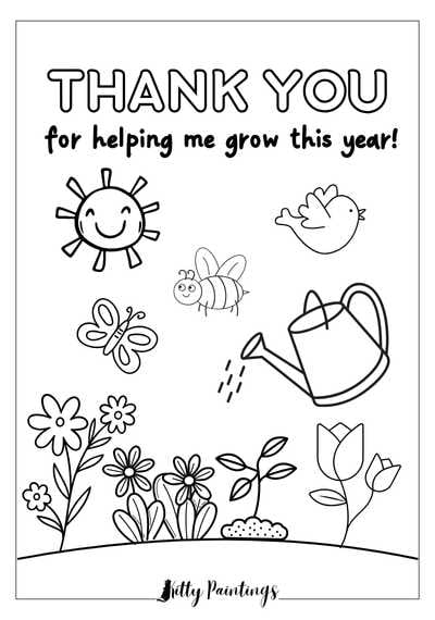 Coloriage Merci