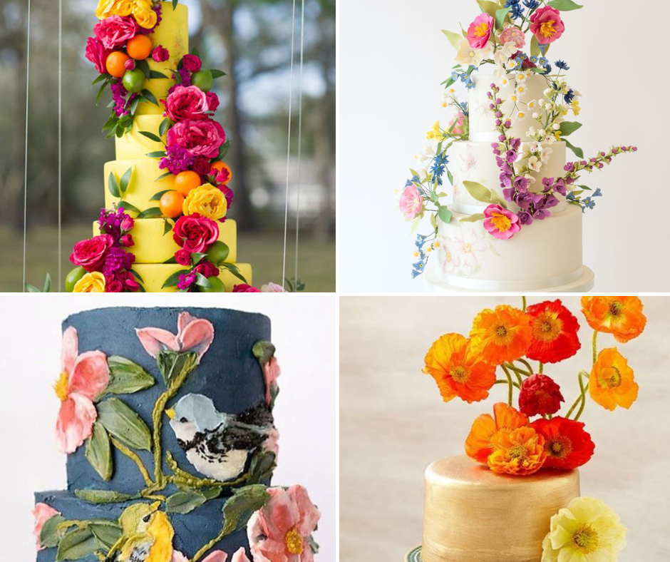 21 gâteaux de mariage floraux que nous aimons