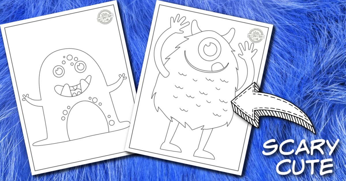 Coloriages de monstres gratuits à imprimer, adorables et conviviaux