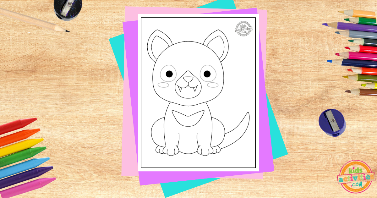 Coloriage Diable de Tasmanie gratuit à imprimer