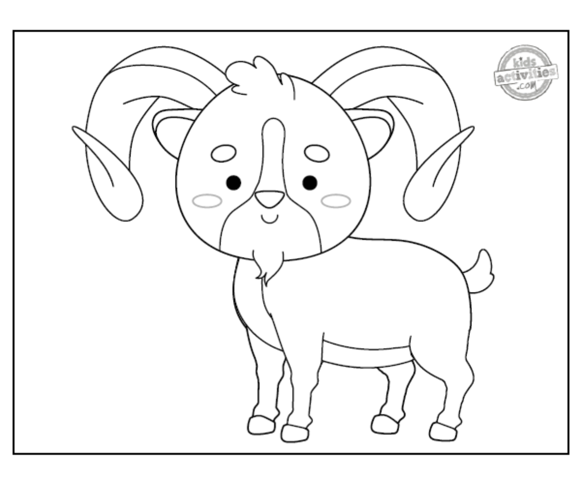 Coloriage Urial noir et blanc imprimé fichier pdf feuille de coloriage - blog d'activités pour enfants