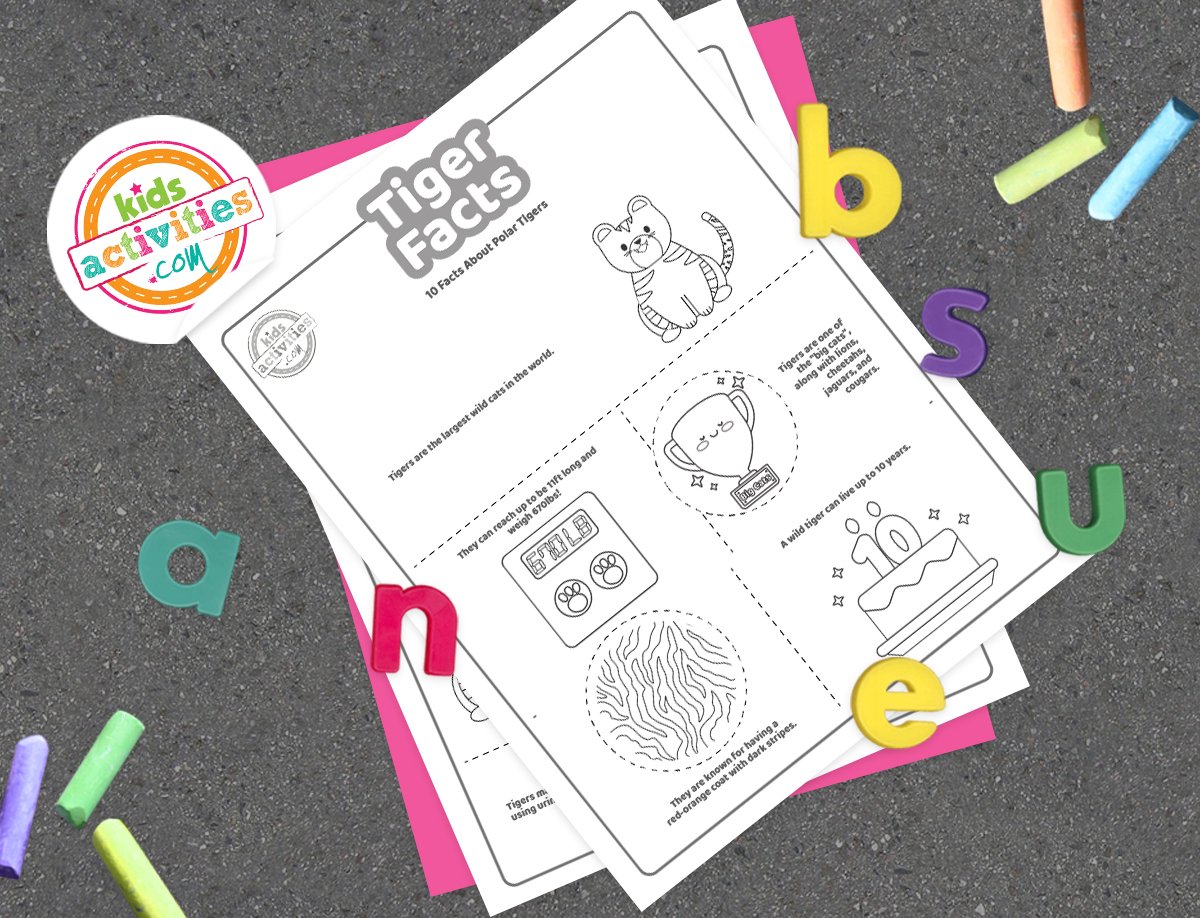 Faits amusants sur les tigres que les enfants peuvent imprimer et apprendre