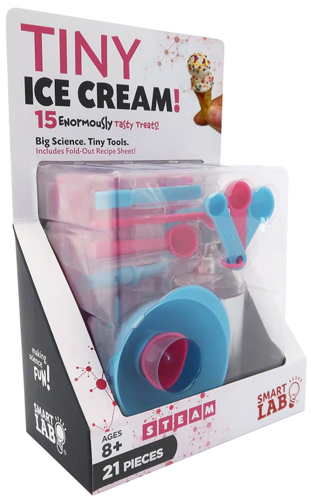 Kit de crème glacée - Kit STEAM - Petite crème glacée avec cuillères, bols tout rose et bleu - Smart Lab - Activités pour enfants 