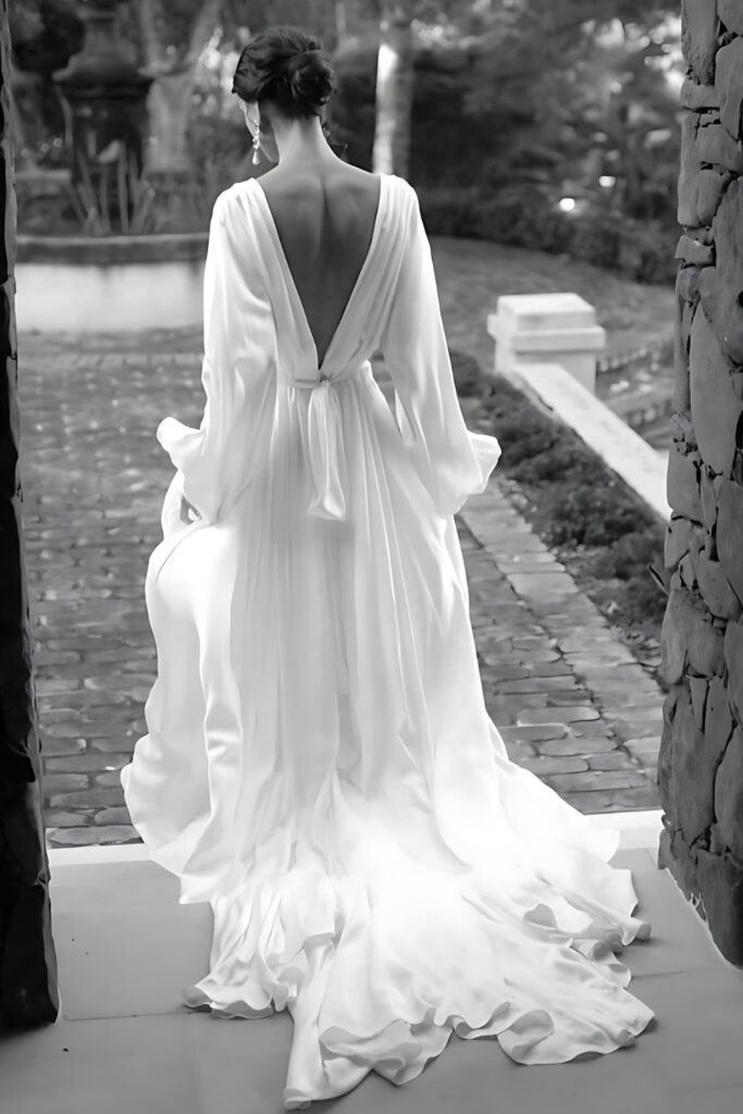 Une robe de mariée en soie de rêve