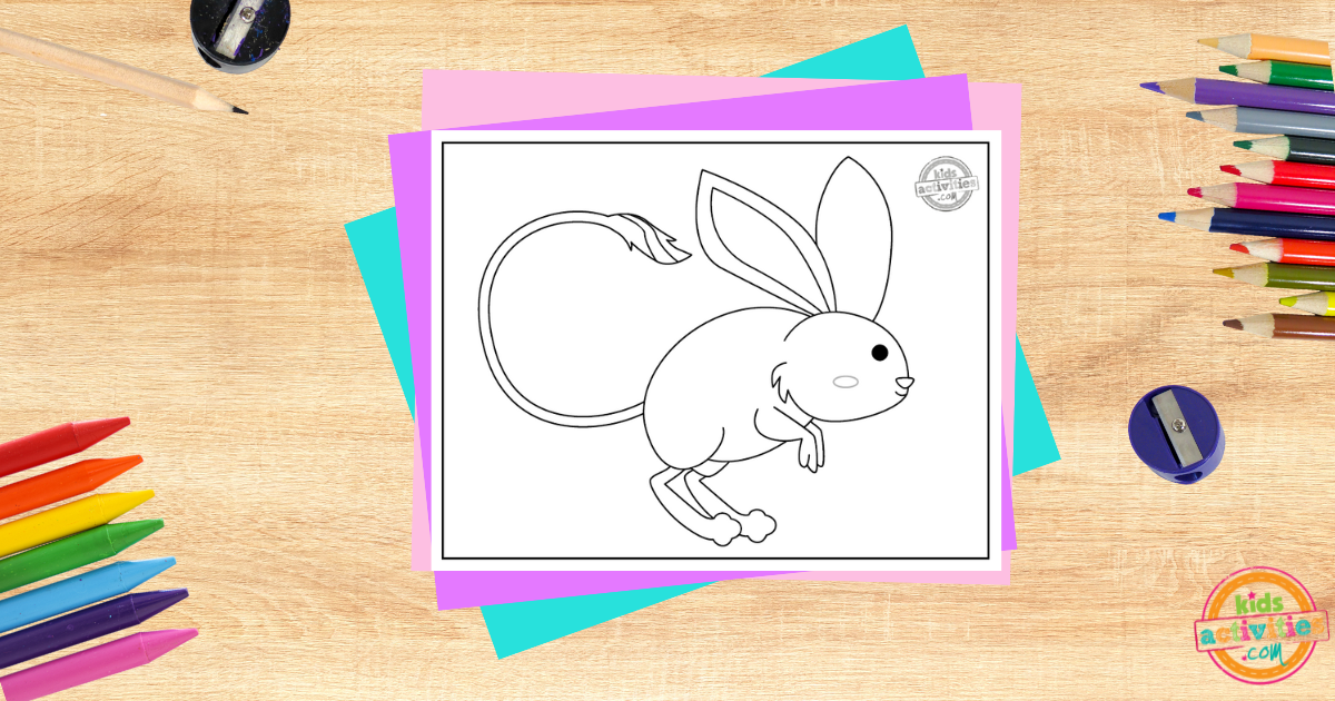Page de coloriage gratuite à imprimer pour Gerboise