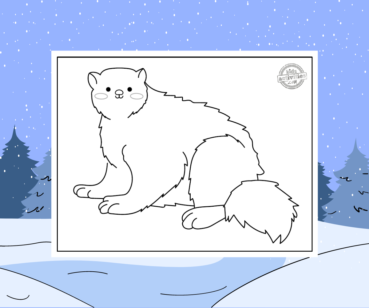 Coloriage Wolverine sur fond enneigé - Blog d'activités pour enfants
